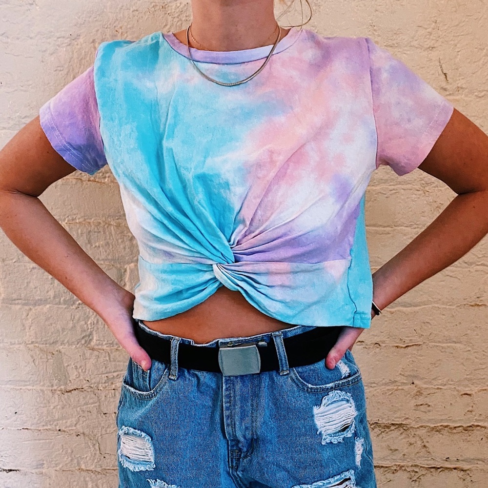 Tie-dye crop top